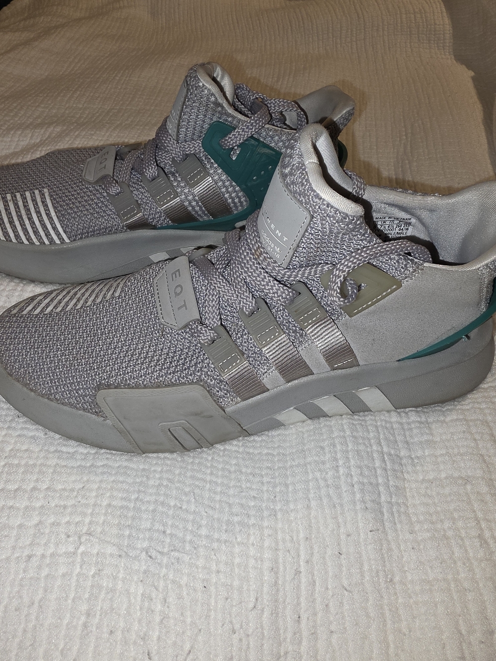 adidas Mens EQT Support ADV Grey with Teal Accents